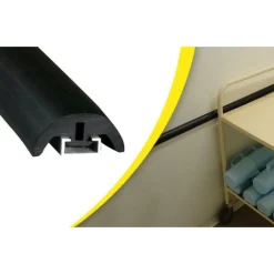 Lisse de protection des chocs - murale - en 1/2 lune - sur rail alu WATTELEZ