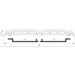 Lisse de protection des chocs - renforcée - sur rail alu WATTELEZ