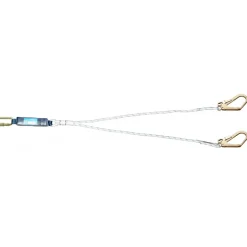 Longe antichute - double - absorbeur d'énergie - LDAD + connecteurs TRACTEL
