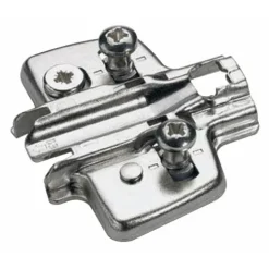 Lot charnière invisible à visser 110° Sensys 8645i - E 52 mm + embase cruciforme HETTICH