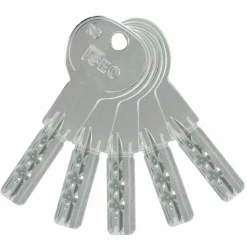 Lot de 5 clés sur numéro de variure AGL697 et AEA016057 - ISR6 ISEO CITY
