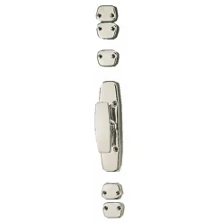 Lot de 10 crémones de fenêtre en acier chromé avec bouton - 1CB MAP MASSARD