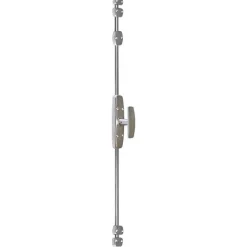 Lot de 10 crémones de fenêtre en acier chromé avec bouton - 1CB MAP MASSARD