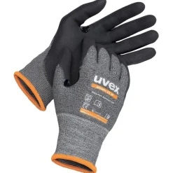 Lot de 10 paires de gants anticoupure niveau D athletic D5 XP - gris UVEX