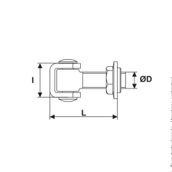 Lot de 10 pivots de portail à souder réglables en acier zingué -Ø20 mm TORBEL