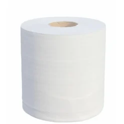Lot de six rouleaux d'essuie-mains en ouate écolabel 100% recyclée ultra compacte PAPECO