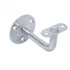 Lot de supports de rampe coudés fixes à visser en acier zingué blanc TORBEL
