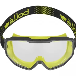 Lunettes-masque transparent / aéré Spectrum - bandeau jaune et noir BOLLÉ