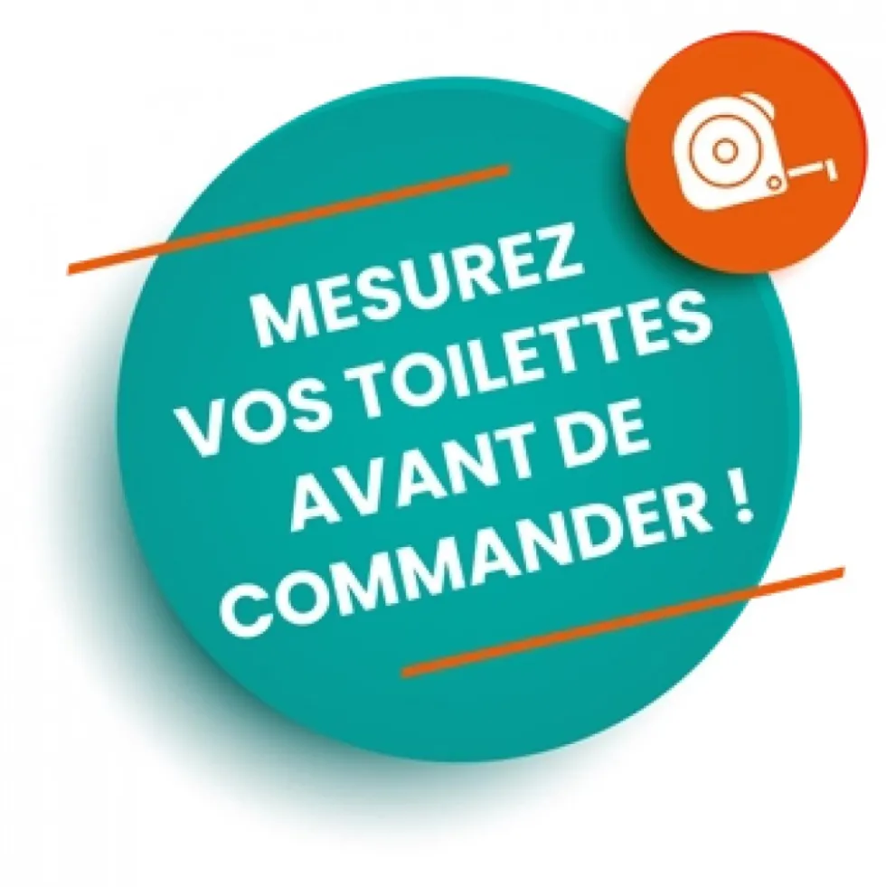 Lunette wc clipsable - 100 % hygiénique - blanc PAPADO