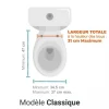 Lunette wc clipsable - 100 % hygiénique - orange PAPADO