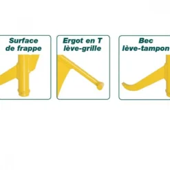 Lève grilles et tampons d'égout ergonomique - Toucan Nanovib LEBORGNE