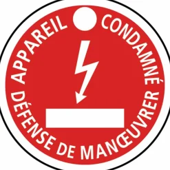 Macaron de consignation d'ouvrage électrique CATU