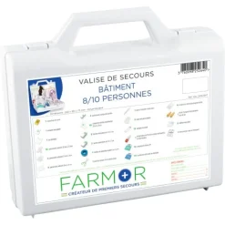 Mallette de secours bâtiment - 8/10 personnes FARMOR
