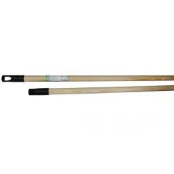Manche à balai en bois 1,30 m - embout vis et suspension plastique ROZENBAL