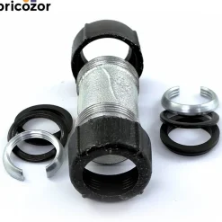 Manchon à compression droit pour tube acier/acier noir et PE - GeboQuick GEBO