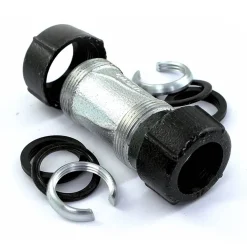 Manchon à compression droit pour tube acier/acier noir et PE - GeboQuick GEBO