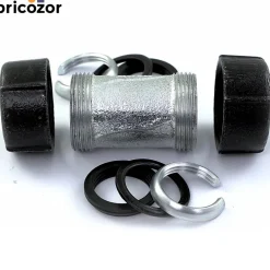 Manchon à compression droit pour tube acier/acier noir et PE - GeboQuick GEBO