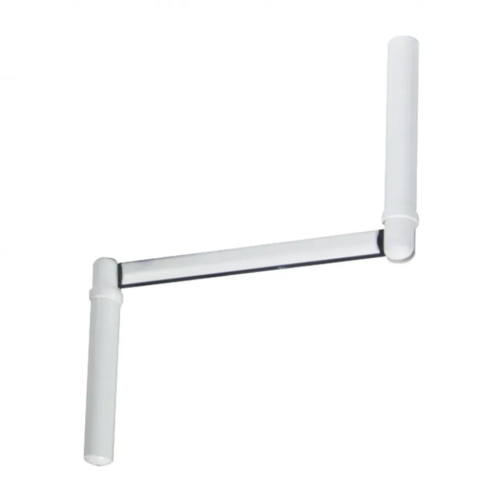 Manivelle pour tringle de manœuvre Ø12 mm - longueur 410 mm Interges