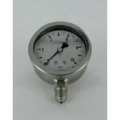 Manometre Glycerine inox - diamètre 63 mm - Filetage 1/4" - 10 ou 16 bar AFRISO EUROJAUGE