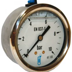 Manomètre axial à boîtier en inox - diamètre 63 mm DISTRILABO