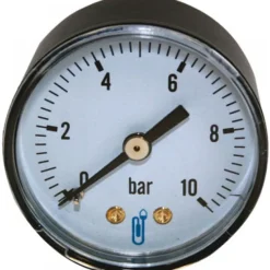 Manomètre axial à boîtier sec en ABS - diamètre 40 mm - filetage 5x10 DISTRILABO