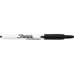 Marqueur permanent - pointe fine rétractable - noir - RT Sharpie