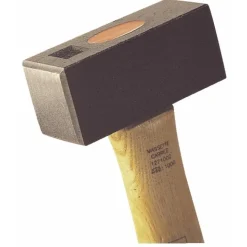 Massette de bâtiment carrée, manche hickory MOB
