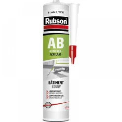 Mastic acrylique - bâtiment - phase aqueuse - blanc - AB RUBSON