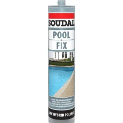 Mastic-colle hybride polymère - pour composants de piscine - POOL FIX SOUDAL