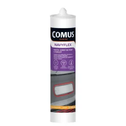 Mastic-colle - joint de pont de bateaux - noir - 290 ml - Navyflex COMUS