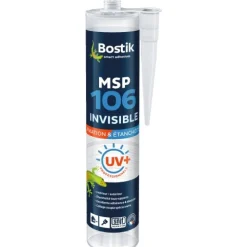 Mastic-colle MS polymère - invisible - collage et étanchéité - MSP 106 BOSTIK