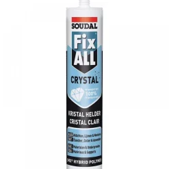 Mastic-colle polymère Fix ALL Crystal hybride SMX transparent SOUDAL