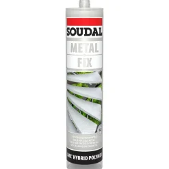 Mastic-colle polymère - pour matériaux lourds - METAL FIX SOUDAL