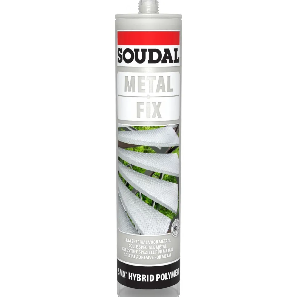 Mastic-colle polymère - pour matériaux lourds - METAL FIX SOUDAL