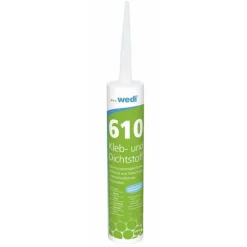 Mastic-colle polymère - pour receveur et panneaux - Wedi 610 Wedi