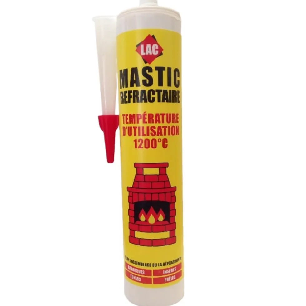 Mastic réfractaire - pour assemblage ou réparation - 310 ml ASSISTANCE CHIMIQUE