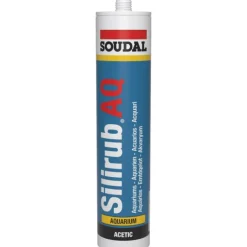 Mastic silicone acétique - pour construction en verre - Silirub AQ SOUDAL
