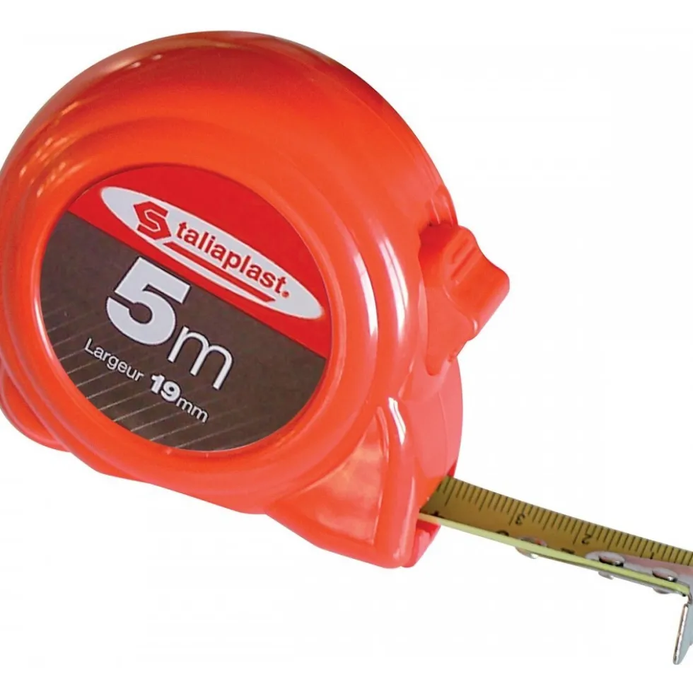 Mesure boîtier jaune fluo - 5 m TALIAPLAST