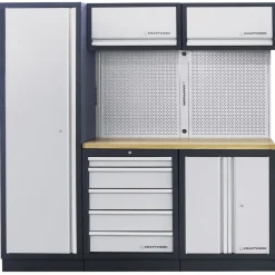 Meuble d'atelier modulaire 3 éléments plan de travail au choix MOBILIO KRAFTWERK