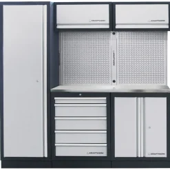 Meuble d'atelier modulaire 3 éléments plan de travail au choix MOBILIO KRAFTWERK