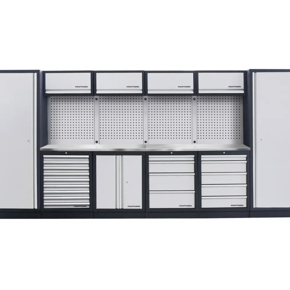 Meuble d'atelier modulaire 6 éléments plan de travail au choix MOBILIO KRAFTWERK