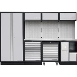Meuble d'atelier modulaire 4 éléments plan de travail au choix MOBILIO KRAFTWERK