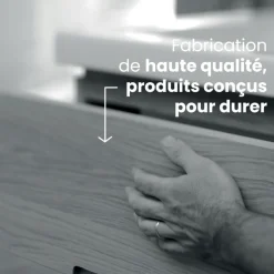 Meuble salle de bain 120 cm 2 tiroirs avec vasque - Chêne Colorado - Ola Up JACOB DELAFON