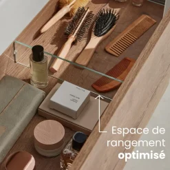 Meuble salle de bain 80 cm 2 tiroirs avec vasque - Chêne Colorado - Ola Up JACOB DELAFON