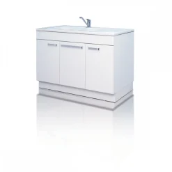 Meuble sous-évier hydrofuge 3 portes - 120 x 60 mm - blanc - Top BRICOZOR