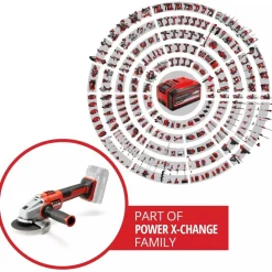 Meuleuse d’angle sans fil - Axxio 18/125 Q - Solo - Power X-Change EINHELL PROFESSIONAL