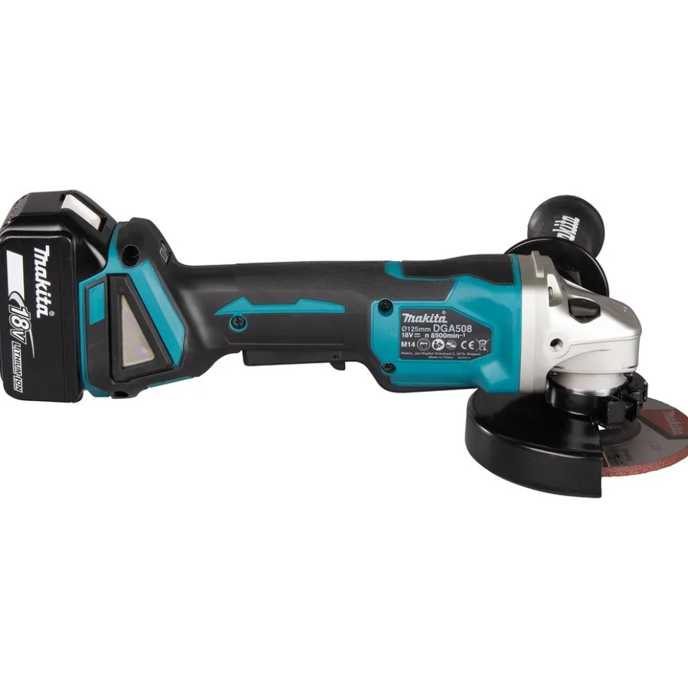 Meuleuse d'angle sans fil LXT® - 18V - 125 mm - DGA508RTJ MAKITA