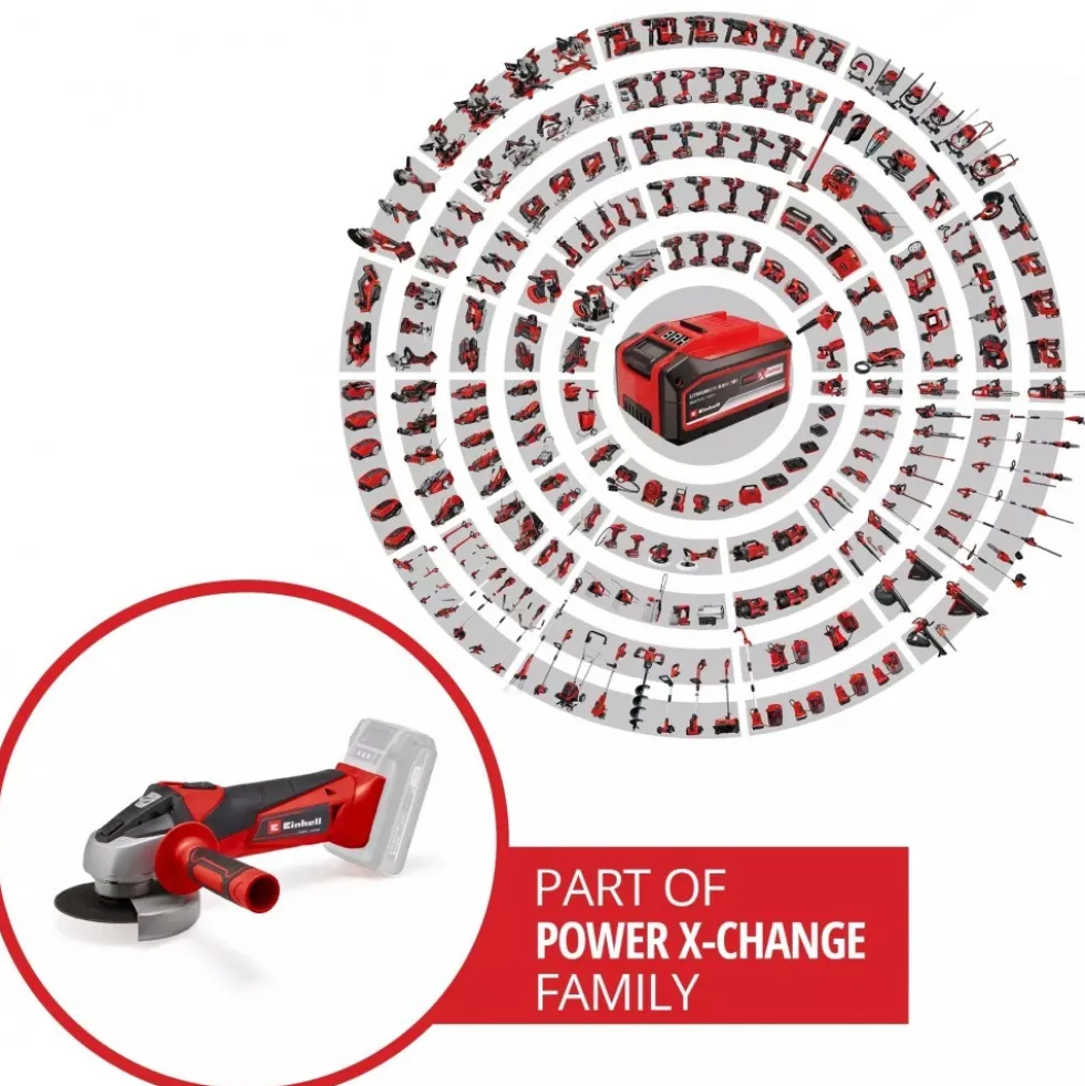 Meuleuse d'angle sans fil - TC-AG 18/115 Li-Solo - Power X-Change EINHELL