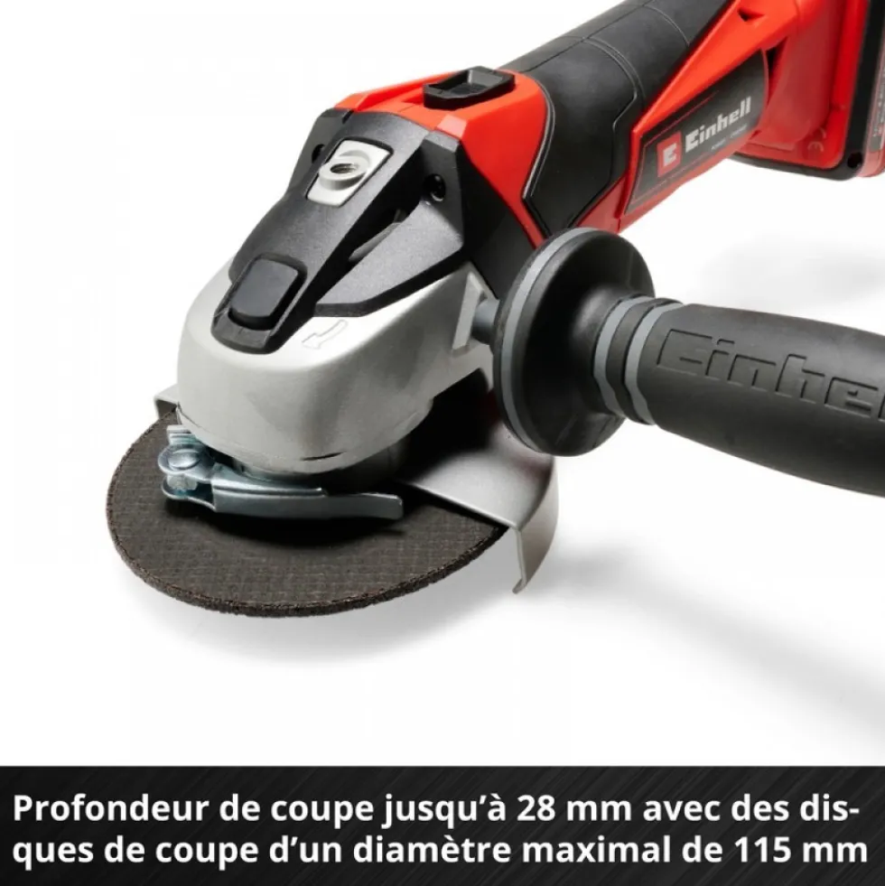 Meuleuse d'angle sans fil - TE-AG 18/115 Li-Solo - Power X-Change EINHELL