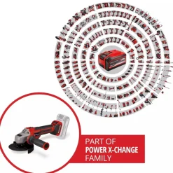 Meuleuse d'angle sans fil - TP-AG 18/125 CE Q Li - Solo - Power X-Change EINHELL PROFESSIONAL